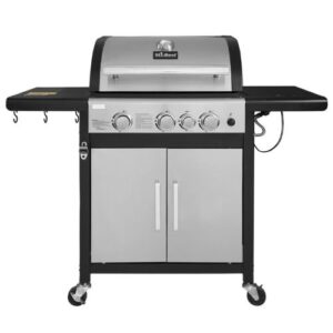 Parrilla a Gas MR BEEF de 3 Quemadores + Quemador Lateral.