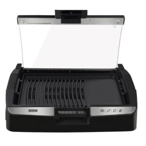 Parrilla Eléctrica THOMAS de 1800 W, color Negro, modelo TH-224.