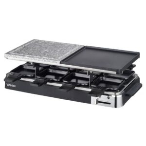 Raclette WURDEN de 8 Puestos, Eléctrica de 1400 W, color Negro, modelo WRA-RACLETT. - Imagen 1