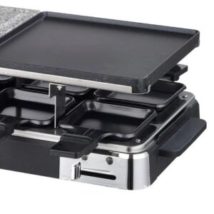 Raclette WURDEN de 8 Puestos, Eléctrica de 1400 W, color Negro, modelo WRA-RACLETT. - Imagen 3