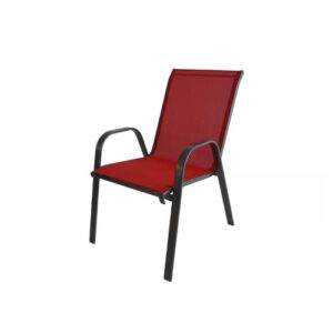 Silla de Terraza JUST HOME COLLECTION Sling, color Roja.