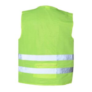 Chaleco de seguridad AUTOSTYLE amarillo, autoguardable, con 2 cintas reflectantes. - Imagen 3