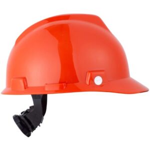 Casco de seguridad MSA, color naranjo. - Imagen 3