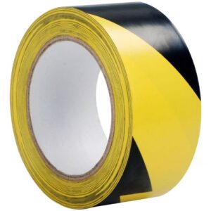 Cinta Demarcatoria FIXSER, Negro/Amarillo, 5x330 cm