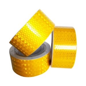 Cinta GENERICO Amarilla Reflectante Fluorescente Adhesiva 50mm x 10m