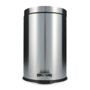 Basurero de Acero Inoxidable con Pedal Equiptrader – 20 L, con Balde Interior Removible