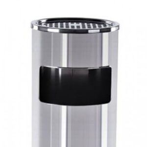 Basurero con Cenicero de Acero Inoxidable Equiptrader – 30 L - Imagen 3