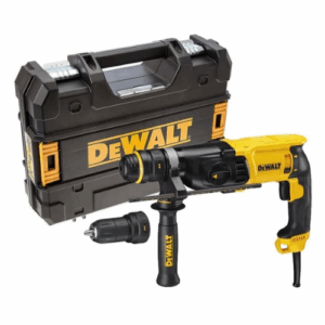 Rotomartillo SDS Plus DEWALT 800W con Mandril Incluye Empuñadura y Mandril Metálico Autoajustable