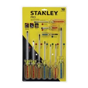 Juego Destornilladores PRO STANLEY 10 Piezas
