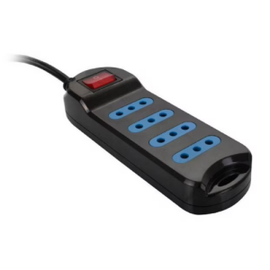 Alargador Eléctrico PHILCO 4 Posiciones 3 Metros Negro con Switch