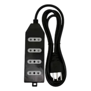 Alargador Eléctrico MACROTEL 4 Posiciones Negro 3 Metros